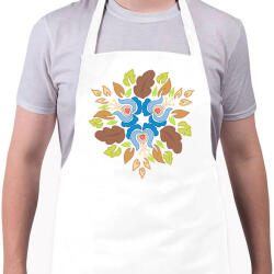 printfashion Népi motívumos mandala - Kötény - Fehér (13536115)