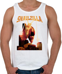printfashion SnailZilla - Férfi atléta - Fehér (14124855)