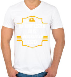 printfashion Ha nagy leszek én is Mercedes-es leszek - Férfi V-nyakú póló - Fehér (14640382)