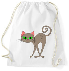 printfashion Cicmic viszzanéz - Sportzsák, Tornazsák - Fehér (424502)