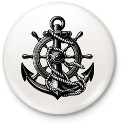 printfashion horgony - Kitűző, hűtőmágnes - Fehér (16182715)