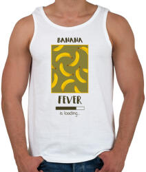 printfashion Örökké banán - Férfi atléta - Fehér (430869)