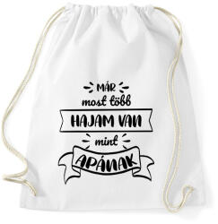 printfashion Már most több hajam van - Sportzsák, Tornazsák - Fehér (7276128)