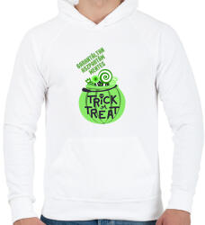 printfashion Aszpartám mentes Halloween - Férfi kapucnis pulóver - Fehér (14069651)
