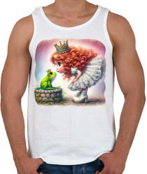 printfashion Csókolj meg! - Férfi atléta - Fehér (15621874)