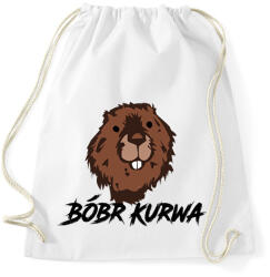 printfashion Bóbr kurwa - Sportzsák, Tornazsák - Fehér (16779186)