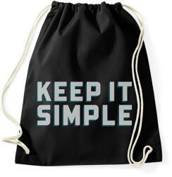 printfashion Keep it simple - Sportzsák, Tornazsák - Fekete (10758475)