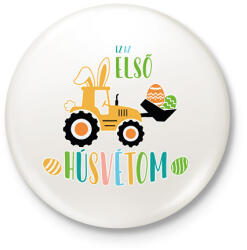 printfashion Ez az első húsvétom - Kitűző, hűtőmágnes - Fehér (13110764)