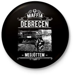 printfashion Maffia Debrecen - Kitűző, hűtőmágnes - Fekete (3095070)