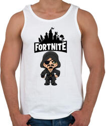 printfashion Fortnite Blackheart skin - Férfi atléta - Fehér (2175370)