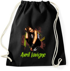 printfashion avril lavigne - Sportzsák, Tornazsák - Fekete (2343591)