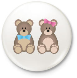 printfashion Baby - Kitűző, hűtőmágnes - Fehér (5156245)