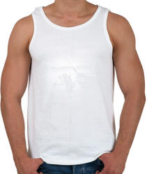 printfashion Horgászbot - Férfi atléta - Fehér (14123170)