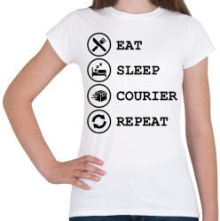 printfashion Futár élet - Női póló - Fehér (12765047)