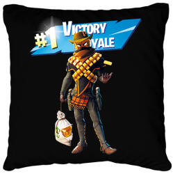 printfashion Fortnite Mancake #1 Victory Royal - Párnahuzat, Díszpárnahuzat - Fekete (16346921)