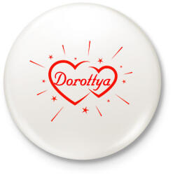 printfashion Dorottya - Kitűző, hűtőmágnes - Fehér (11796678)