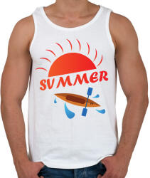 printfashion Summer - Nyár - kajak-kenu - Férfi atléta - Fehér (12053742)