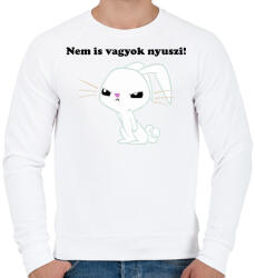 printfashion Nem is vagyok nyuszi - Férfi pulóver - Fehér (14053990)