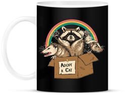 printfashion Adopt a cat - Bögre - Fekete (16018653)