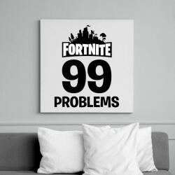 printfashion 99 Probléma - Fortnite - Vászonkép - Fehér (6628137)