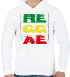 printfashion Reggae music - Férfi kapucnis pulóver - Fehér (7659503)
