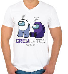 printfashion Among us crewmates 3 - Férfi V-nyakú póló - Fehér (4521492)