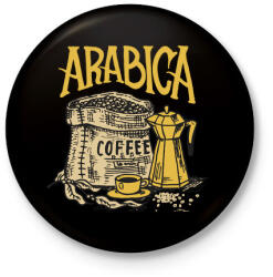 printfashion Arab kávé - Kitűző, hűtőmágnes - Fekete (4835167)