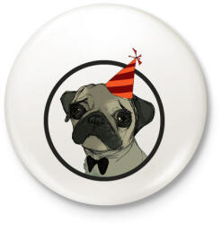 printfashion szülinap - Kitűző, hűtőmágnes - Fehér (3077948)