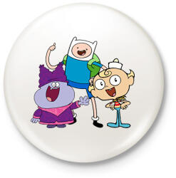 printfashion Chowder, Finn és Nyomi - Kitűző, hűtőmágnes - Fehér (16011478)