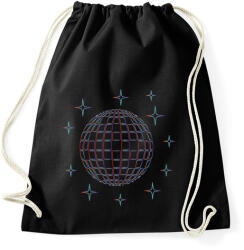 printfashion Disco gömb - Sportzsák, Tornazsák - Fekete (6580327)