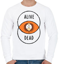 printfashion Kenny - Férfi pulóver - Fehér (572211)