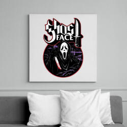 printfashion Sikoly - ghost face - Vászonkép - Fehér (16763613)