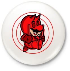 printfashion Mario devil - Kitűző, hűtőmágnes - Fehér (3082945)