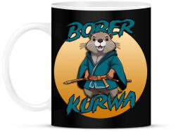 printfashion Bober kurwa - Bögre - Fekete (16452352)