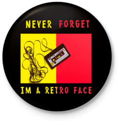 printfashion never forget2 - Kitűző, hűtőmágnes - Fekete (3098358)