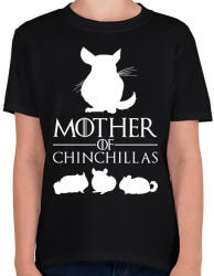 printfashion Mother of Chinchillas - Gyerek póló - Fekete (14486766)