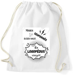 printfashion Logopédus 2 - Sportzsák, Tornazsák - Fehér (14650326)