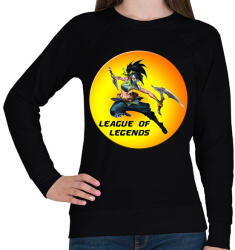 printfashion League of Legends Akali - Női pulóver - Fekete (13056023)