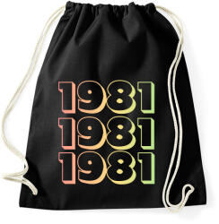 printfashion 1981 - Sportzsák, Tornazsák - Fekete (12733992)