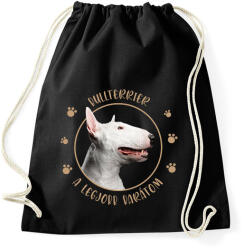 printfashion Bullterrier - Legjobb barát - Sportzsák, Tornazsák - Fekete (7176285)