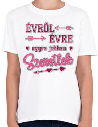 printfashion Egyre jobban szeretlek - Gyerek póló - Fehér (11642944)