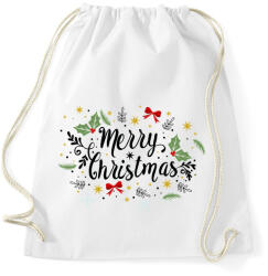 printfashion Merry Christmas - Sportzsák, Tornazsák - Fehér (5613376)