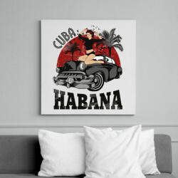 printfashion Habana - Vászonkép - Fehér (6620863)