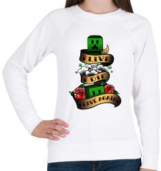 printfashion Minecraft - Női pulóver - Fehér (1744979)