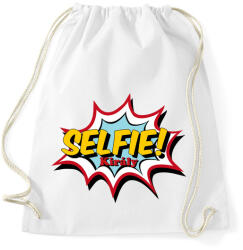 printfashion Selfie király - Sportzsák, Tornazsák - Fehér (1081047)