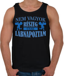 printfashion Csak lábnapoztam - Férfi atléta - Fekete (8953484)