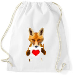 printfashion Watercolor fox love - Sportzsák, Tornazsák - Fehér (1149333)