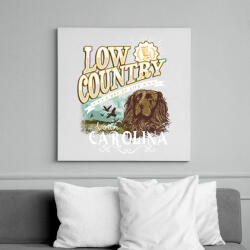 printfashion Síkság - Vászonkép - Fehér (6620692)