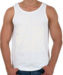 printfashion Gombák - Férfi atléta - Fehér (13934959)