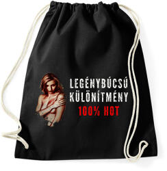 printfashion LEGÉNYBÚCSÚRA - Sportzsák, Tornazsák - Fekete (1354479)